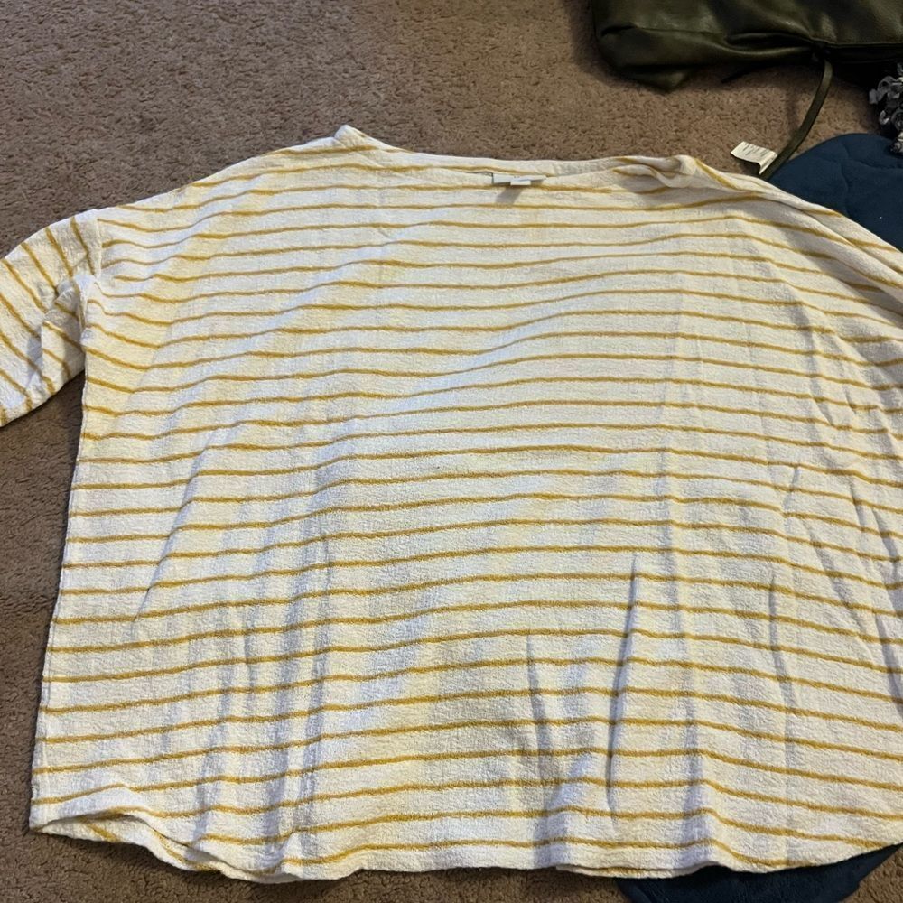 J Jill‎ large striped blouse